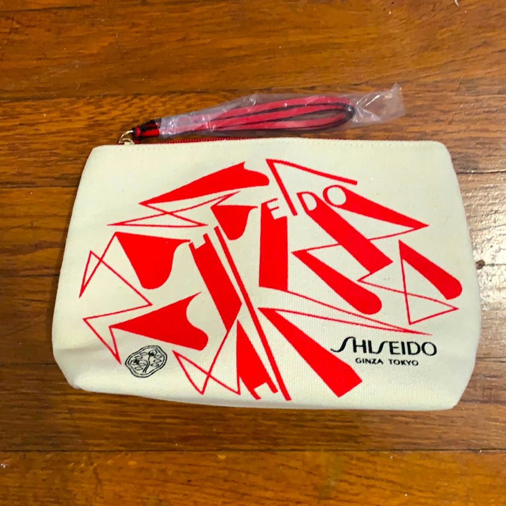 New without the tag Canvas Shiseido cosmetic bag